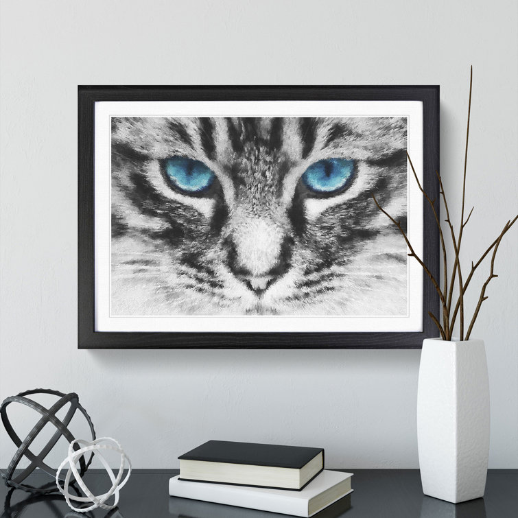 Blue 2024 cat painting